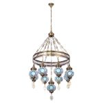 CL419186 Каир Мозаика Синяя Люстра