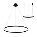 08228,19A(4000K) Подвес Тор черный d100 h150 Led 56W (4000K) 2 типа крепления, диммируемый, с пультом ДУ