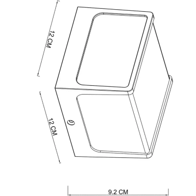 Уличный настенный светильник Arte Lamp LANCIA A6418AL-1BK, 1хLED