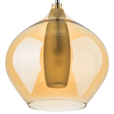 803543 Бра PENTOLA 1х25W G9 ХРОМ/ЯНТАРЬ Lightstar