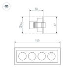 Светильник MS-ORIENT-BUILT-TURN-TC-S67x150-10W Day4000 (WH-BK, 30 deg, 230V) (Arlight, IP20 Металл, 5 лет)