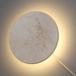 6625/25WL HIGHTECH ODL24 225 бежевый/металл/травертин Настенный светильник IP20 LED 25W 3000K 220V TRAVERTINO