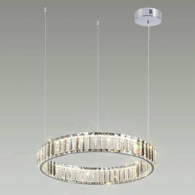 4930/30L L-VISION ODL24 591 хром/прозрачный металл/хрусталь Люстра LED 30W 4000K 3570Лм VEKIA