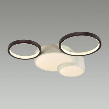 5253/64CL LEDIO LN23 089 белый, черный Люстра потолочная диммир. с ДУ LED 64W 4224Лм 220V NORBERT
