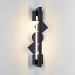 6690/7WL HIGHTECH ODL_EX24 017 Настенный светильник черный/черн полиров/металл/акрил поворотный на 360° IP20 LED 7W 184Лм 3000K GEOS