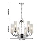 Подвесная люстра Syreni 2816-6P. ТМ Favourite