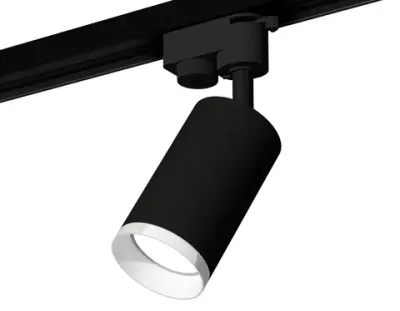 Комплект трекового светильника XT6323150 SBK/FR черный песок/белый матовый MR16 GU5.3 (A2521, C6323, N6246)