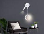Настенный светодиодный светильник FL51651/1+1 WH/CH белый/хром 10W 4200K 500*227*90