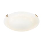 7602/BL SNOK SN Светильник стекло/белое/золото LED 24Вт 4000K D300 IP20 AMMONITE