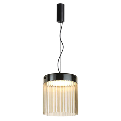 5047/20L L-VISION ODL24 439 черный/светл.янтарный/металл/стекло Подвес LED 20W 4000К 2238Лм PILLARI