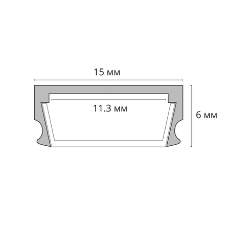 Профиль для ленты Arte Lamp SURFACE A150606S