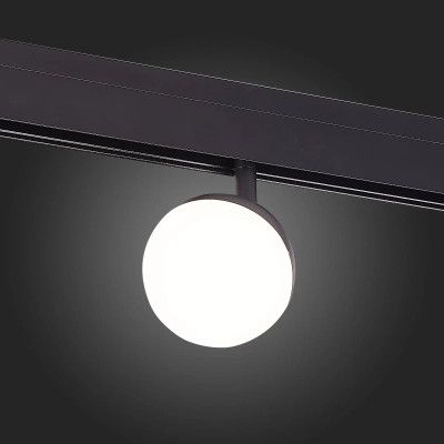 ST358.436.07 Магнитный трековый светильник Черный LED 1*7W 3000K 520Lm Ra>80 120° IP20 L120xW90xH192 48V
