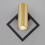 Настенный светодиодный светильник в стиле минимализм 20091/1 LED черный / золото