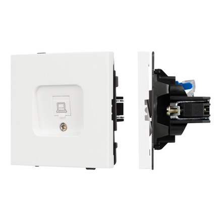 Механизм компьютерной розетки SCT-TENDO-MPC1-SFPL-WH (RJ-45, CAT6) (Arlight, -)