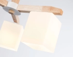 Подвесная люстра TR83115/3 WH/LW белый/светлое дерево E27/3 max 40W D580*320