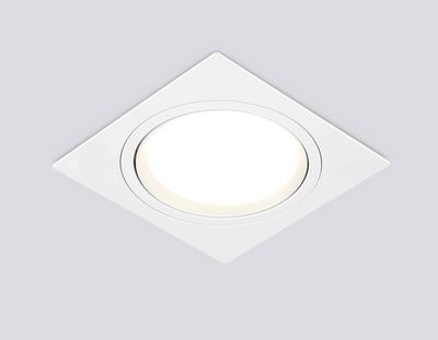 Светильник встраиваемый поворотный точечный TN51915 WH белый GX53 max 12W 115*115*23