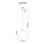 Подвесной светильник Gelo FL1188-1PB, LED