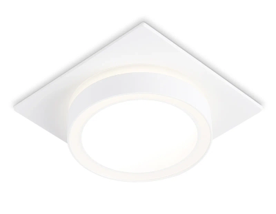 Светильник встраиваемый TN52421 WH/FR белый/белый матовый GX53 max 12W 105*105*45
