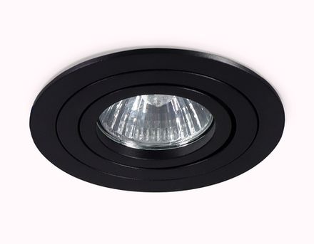 Встраиваемый поворотный точечный светильник GU5.3 TN102502 BK черный GU5.3 D92*28