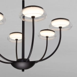 Потолочный светильник со стеклянным плафоном 50388 LED Черный, LED