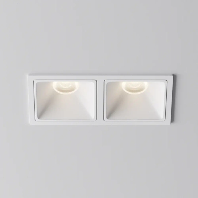 Встраиваемый светильник Альфа / Alfa LED 20 Вт 4000 К 50°, DL043-02-10W4K-SQ-W-1. TM Maytoni