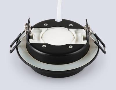 Светильник встраиваемый TN6735 BK черный IP44 GX53 D110*57