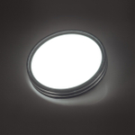 7604/DL PALE SN 176 Светильник пластик/белый/венге/хром LED 48Вт 4000К D390 IP43 TROSTO