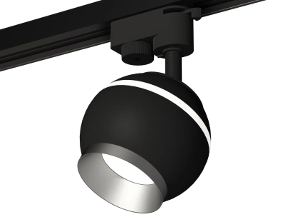 Комплект трекового светильника XT1102004 SBK/MCH черный песок/хром матовый GU5.3 LED 3W 4200K (A2521, C1102, N7033)