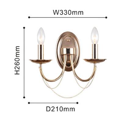 Бра Plini 2591-2W, 2*E14*40W. ТМ F-Promo