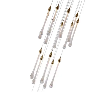 07860-18A,36 Люстра каскадная Асмер латунь d50 h300 Led 54W (3000k)