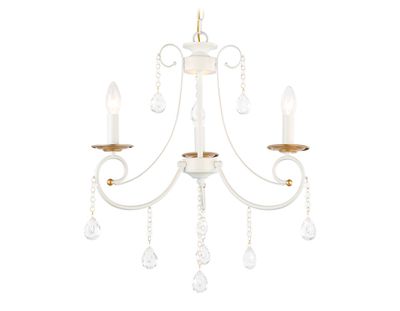 Светильник подвесной TR4915/3 WH/GD белый/золото E14/3 max 40W D550*860