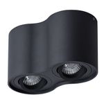 Точечный накладной светильник Arte Lamp FALCON A5645PL-2BK, 2хGU10