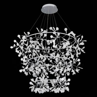 SL379.103.486 Люстра подвесная ST-Luce Серебристый/Белый LED 486*0,5W 3500K