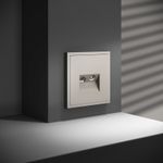 VLS060703 Розетка телевизионная встраиваемая VOLTUM S70 TV+RJ45 кат. 6, (кашемир). (ТМ Maytoni)