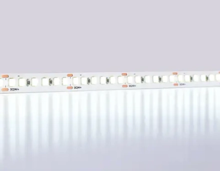 Светодиодная лента GS3213 2835 180Led/ 14.4W m/ 24V IP20 6500K/ 5000*10*1.2mm/ кратность резки 33mm (2 конт.)