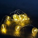 A-467 гирлянда светодиодная, прозрачный провод 2м, 10 LED с насадками