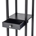 8092/1F COMFI LN26 460 черный/белый, дерево/текстиль Торшер Е27 1*60W 220V PRACTIC