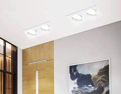 Светильник встраиваемый TN102759/2 WH белый IP20 GU5.3/2 200*100*32