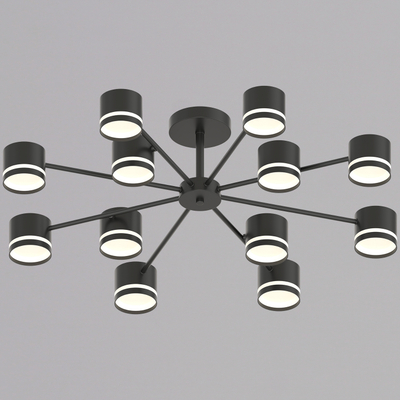 89730-0.3-12 GX53 BK светильник потолочный Reluce, GX53х12