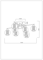 Потолочная люстра Arte Lamp MANCHESTER A7045PL-8BK, 8хE14