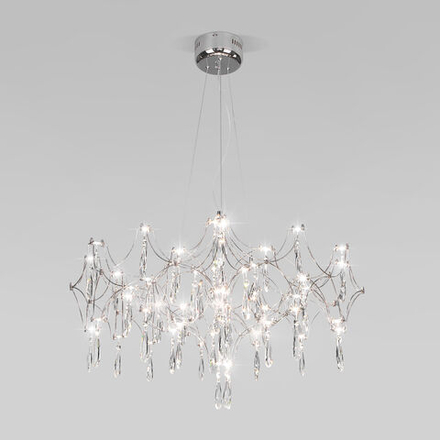 Подвесной светодиодный светильник с фигурным хрусталем 443/1, LED