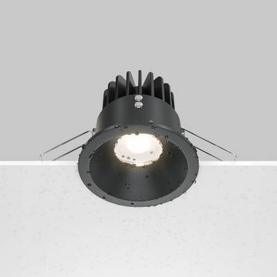 Встраиваемый светильник Зум / Zoom 12 Вт 3000 К 60° IP65, DL034-2-L12B. TM Maytoni