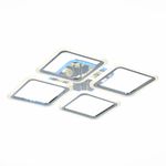 SLE200412-04 Светильник потолочный Хром/Белый LED 1*112W 3000-6000K