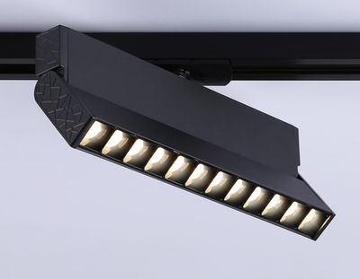 Светильник светодиодный трековый GL6817 BK черный LED 12W 3000K 24° 230*22*87