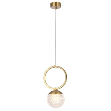 Светильник подвесной Crystal Lux CAROLINA SP1 V1 BRASS 0330/201