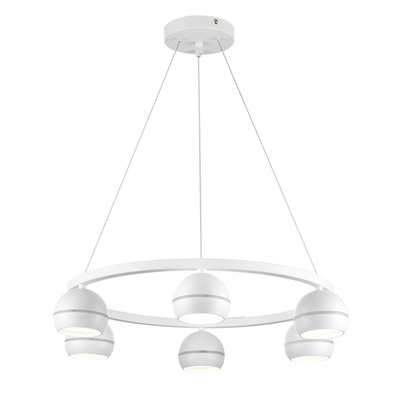 8254/6 COMFI LN26 246 белый, металл Светильник подвесной LED GX53 6*7W 220V LUAZANA