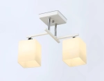 Светильник подвесной TR303111/2 WH/CH/FR белый/хром/белый матовый E27/2 max 40W 360*190*290