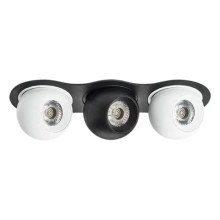 i637647464 Светильник INTERO LED 9W*3 850LM*3 24G ЧЕРНЫЙ/БЕЛЫЙ 4000K (217637+217064+217074+217064)