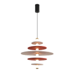 8296/14AL LEDIO LN26 365 черный/бежевый/бурый, металл/фетр/акрил Подвес LED 14W 3000K 220V FELTA