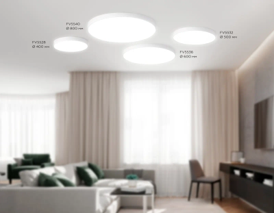 Светильник светодиодный потолочный FV5540 WH белый LED 130W 4200K D800*58 (Без ПДУ)